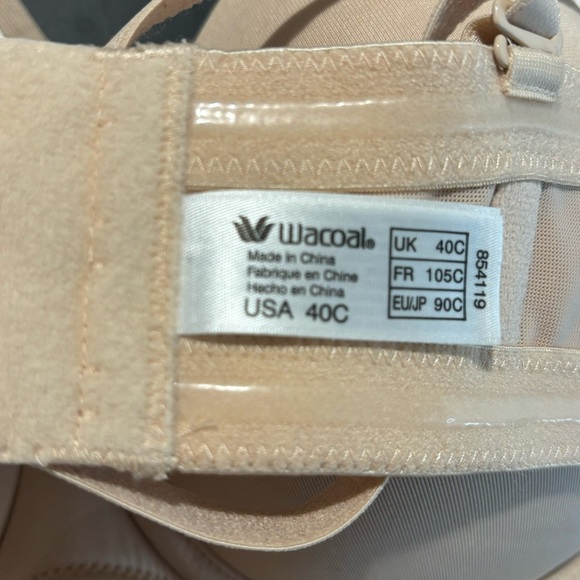 WACOAL Convertible Bra Size 40C Underwire Adjustable Straps & Back Padded NEW - Picture 9 of 9